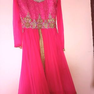 Sharara Front Open Slit Party Wear