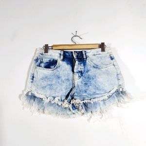 Blue Shaded Shorts (Women's)