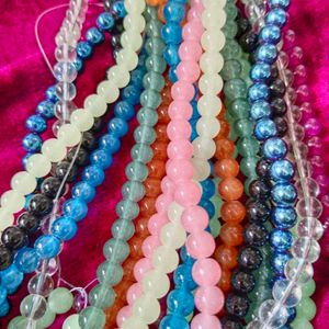 10 Glass Beads String