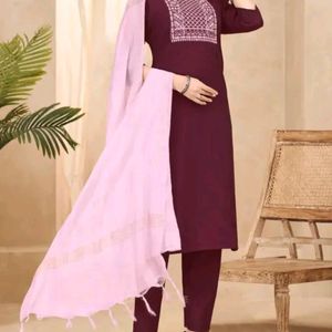 Kurta Pant Dupatta Set