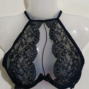 SEXY BLACK NET BRALETTE