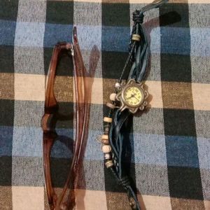 Combo Of Watch & Glass