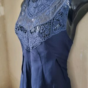 Lace Round Neck Top