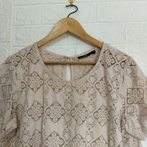 Corian Thrifted Net Top