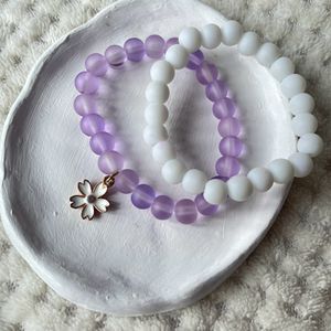 Purple Dramatic Family Stack Bracelet