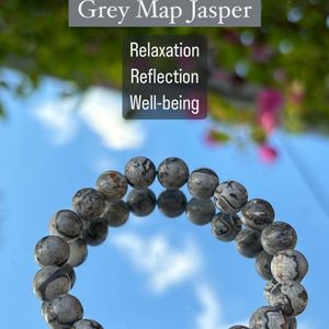 Grey Map Jasper - Reiki Infused