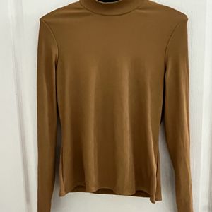 High neck Hnm Tan Top