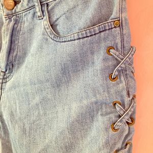 AJIO stylish denim shorts