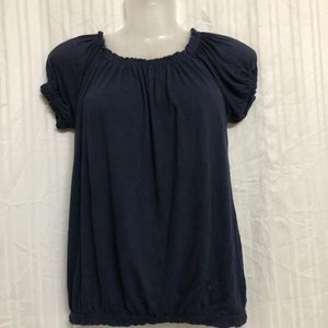 Blue Short Sleeve Top