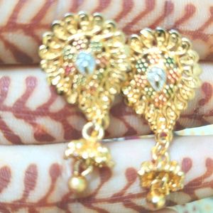 Gold Covering Earrings Of Good Quality