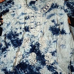 Blue Short Kurti