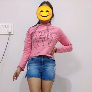 S Crop Sweatshirt For Women Girls