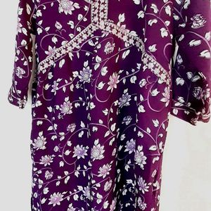 Beautiful Purple Kurta Set (Women's)