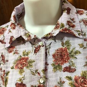 Zara Lavender Floral Shirt