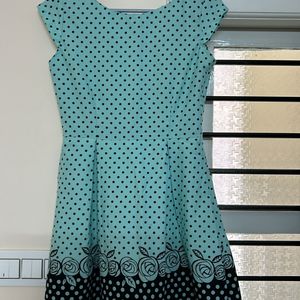 Cute Polka Dot Blue Dress