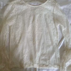 Korean Sheer Lace Top 2