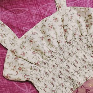 Coquette Sleeveless Pinteresty CropTop🌷✨🤍cottage