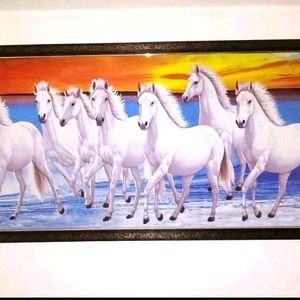 7 Horses Running Painting