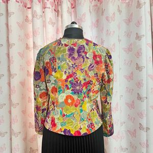 Floral Artsy Blouse