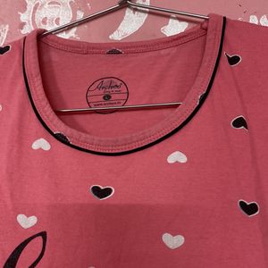 Pink Lounge T Shirt Woman