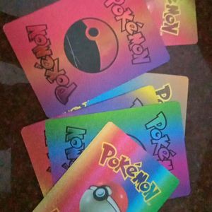 6 Pokemon Cards (Rainbow). More Available