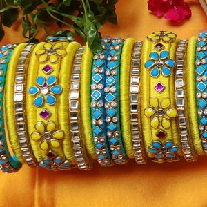 Customized Silk Thread Bangles