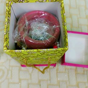 Bangle Box And 2 Earings