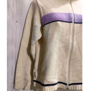 Woolen Zipper Sweater for Women's