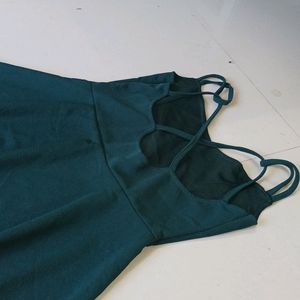 Green Colour Party Dress