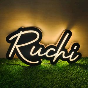 Premium LED Name Cutout - Stylish High Quality MDF