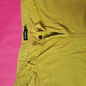 Women Stylish Mustard Relaxed Pant