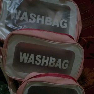 Set Of 3 Pcs Washbags