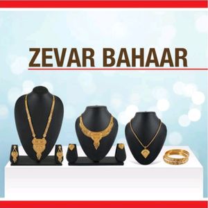 3 Gold Jewellery Sets With 4 Free Bangles