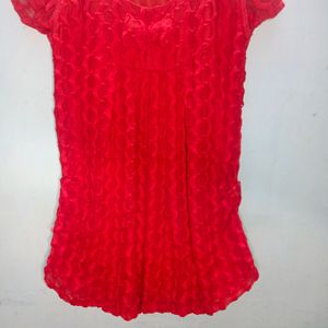 New Party Wear Fancy Red Tops