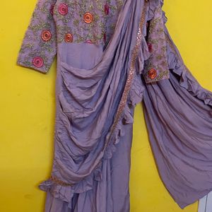 Mauve Saree Dress