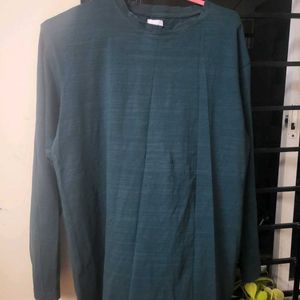 Zara Authentic Full Sleeve Bottle Green Tshirt