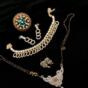 Combo Of Mangalsutra & Set With Complimentry Ring.