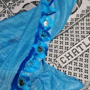 Blue Dupatta