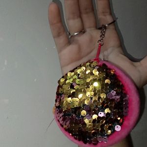 Small Pouch Bag Keychain