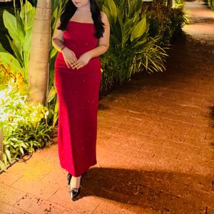 Shimmery Red Dress