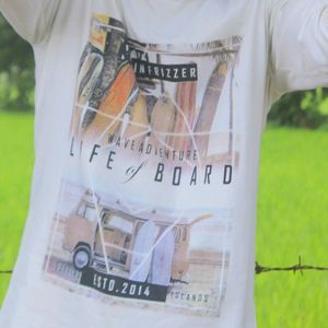 White Casual [Xl] Size T-shirt