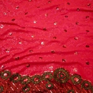 Maroon Colour Saree