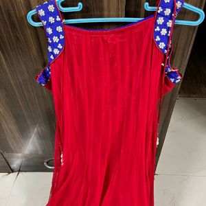 Brand New Festive Season Red Anarkali Suit