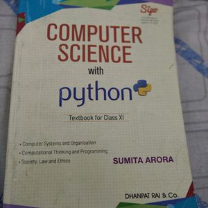 Computer Science With Python Class XI-sumita Arora