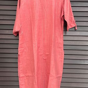 Pink Straight Fit Kurta