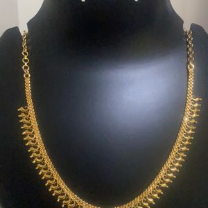 Hand Made One Gram Gold Jwellary Necklace 18 Inches.wholesale Price.never Seen Again In This Price
