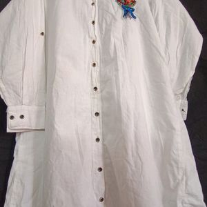 White Korean Kurta