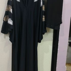 Nida Material Embroidery Work Abaya