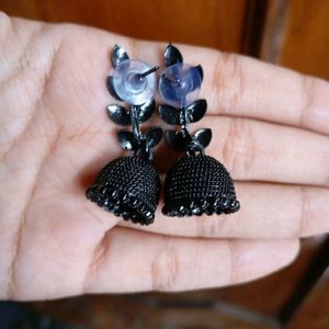 Beautiful Black Jhumkas