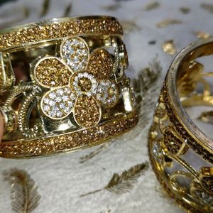 2'4 Bold Golden And Silver Bangles Just In 55/